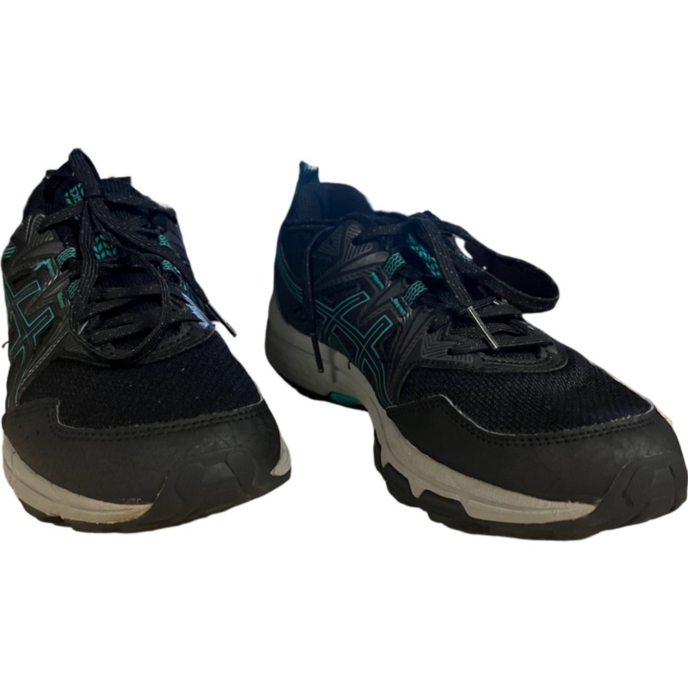 Asics Gel-Venture 8 Black and Teal Athletic Shoes - Picture 4 of 10